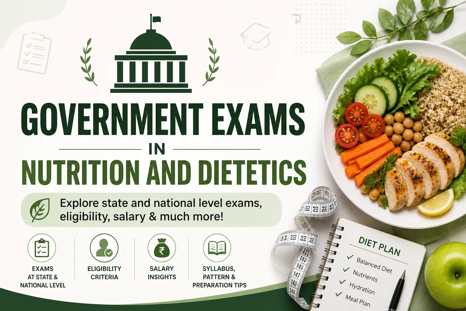 Government Exams for Nutrition and Dietetics in India (2026 Guide)